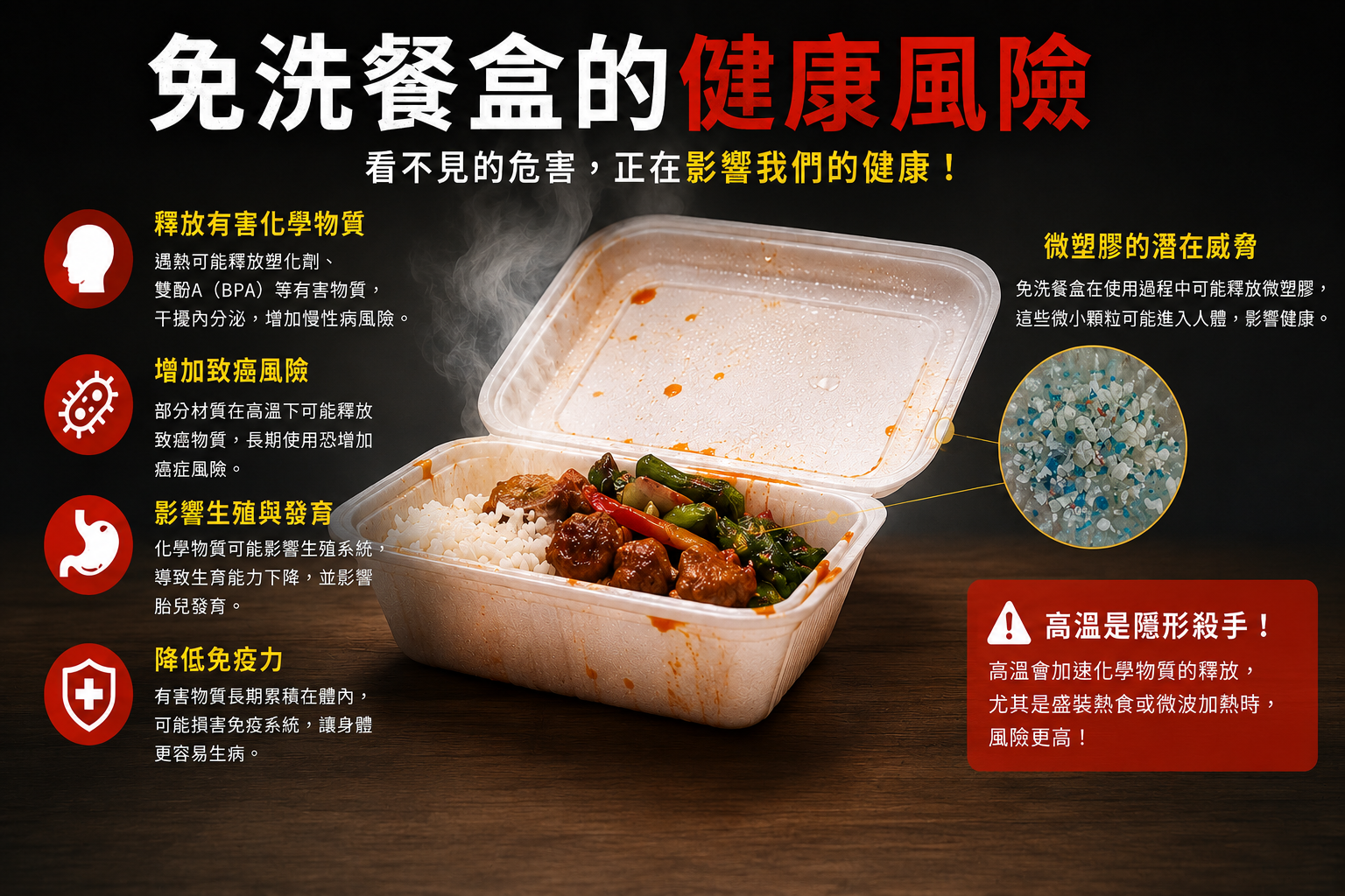 一次性餐盒健康風險
